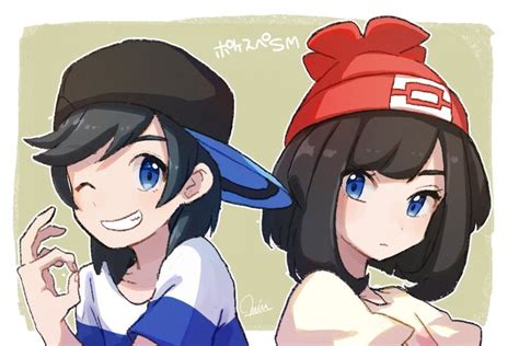 elio and selene|pokemon elio and selene.